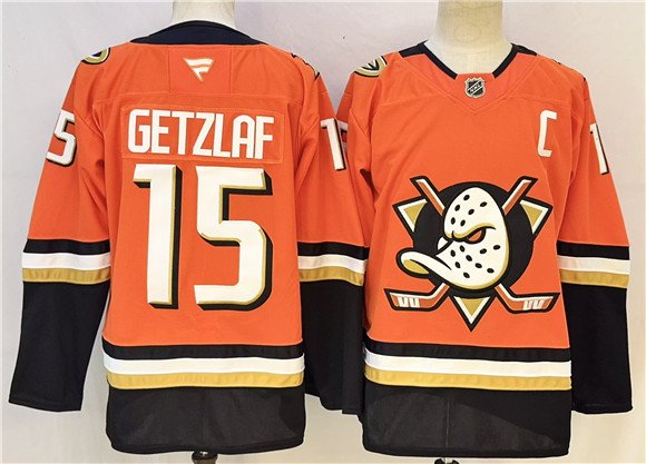 Men's Anaheim Ducks 15 Ryan Getzlaf Orange 2026 With C Patch Home Stitched Hockey Jersey Men's Anaheim Ducks 15 Ryan Getzlaf Orange 2026 With C Patch Home Stitched Hockey Jersey
