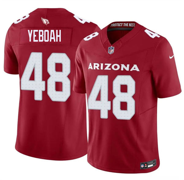 Men's Arizona Cardinals 48 Kenny Yeboah Red 2026 F.U.S.E. Vapor Untouchable Limited Football Stitched Jersey Men's Arizona Cardinals 48 Kenny Yeboah Red 2026 F.U.S.E. Vapor Untouchable Limited Football Stitched Jersey