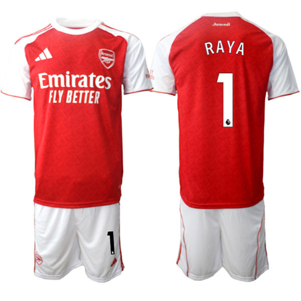 Men's Arsenal F.C 1 David Ray 2026 Red Home Soccer Jersey Suit