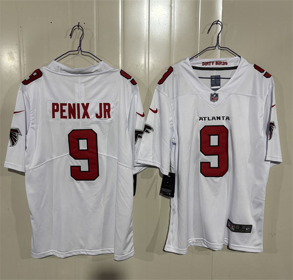 Men's Atlanta Falcons 9 Michael Penix Jr. White 2026 New Vapor Untouchable Limited Football Stitched Jersey Men's Atlanta Falcons 9 Michael Penix Jr. White 2026 New Vapor Untouchable Limited Football Stitched Jersey