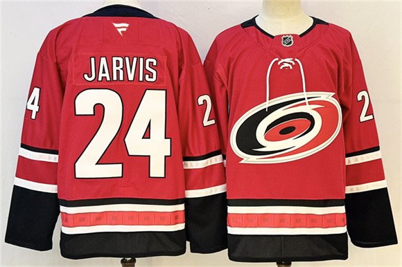 Men's Carolina Hurricanes 24 Seth Jarvis Red 2024 25 Stitched Hockey Jersey Men's Carolina Hurricanes 24 Seth Jarvis Red 2024 25 Stitched Hockey Jersey