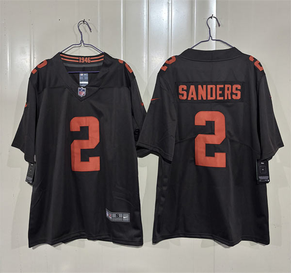 Men's Cleveland Browns 2 Shedeur Sanders Brown 2026 'Alpha Dawg Edition' Vapor Limited Football Stitched Jersey