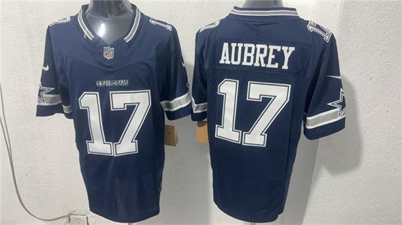 Men's Dallas Cowboys 17 Brandon Aubrey Navy 2026 F U S E Vapor Untouchable Limited Stitched Football Jersey Men's Dallas Cowboys 17 Brandon Aubrey Navy 2026 F U S E Vapor Untouchable Limited Stitched Football Jersey