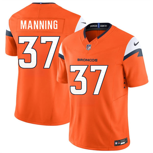 Men's Denver Broncos 37 Paul Manning Orange 2026 F.U.S.E. Vapor Limited Football Stitched Jersey Men's Denver Broncos 37 Paul Manning Orange 2026 F.U.S.E. Vapor Limited Football Stitched Jersey