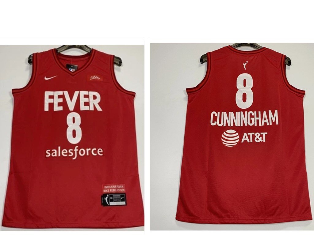 Men's Indiana Fever 8 Sophie Cunningham Red Edition Victory Stitched Jersey Men's Indiana Fever 8 Sophie Cunningham Red Edition Victory Stitched Jersey