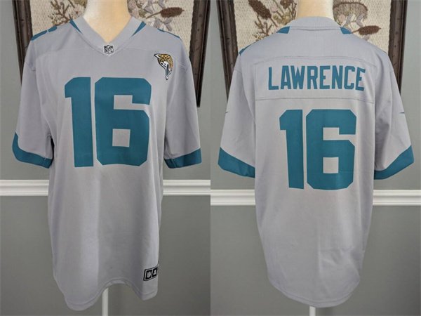 Men's Jacksonville Jaguars 16 Trevor Lawrence White Football Stitched Jersey