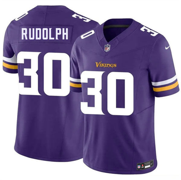 Men's Minnesota Vikings 30 Trayvon Rudolph Purple 2026 F.U.S.E. Vapor Untouchable Limited Football Stitched Jersey Men's Minnesota Vikings 30 Trayvon Rudolph Purple 2026 F.U.S.E. Vapor Untouchable Limited Football Stitched Jersey