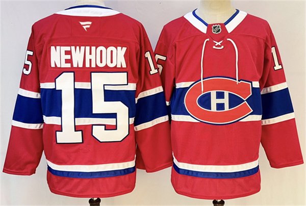 Men's Montreal Canadiens 15 Alex Newhook Red 2024 25 Stitched Jersey Men's Montreal Canadiens 15 Alex Newhook Red 2024 25 Stitched Jersey