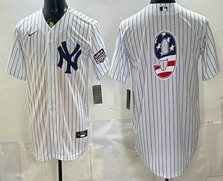 Men's New York Yankees 9 Roger Maris White 2026 USA 250 Fourth of July Home Stadium Stitched Jersey