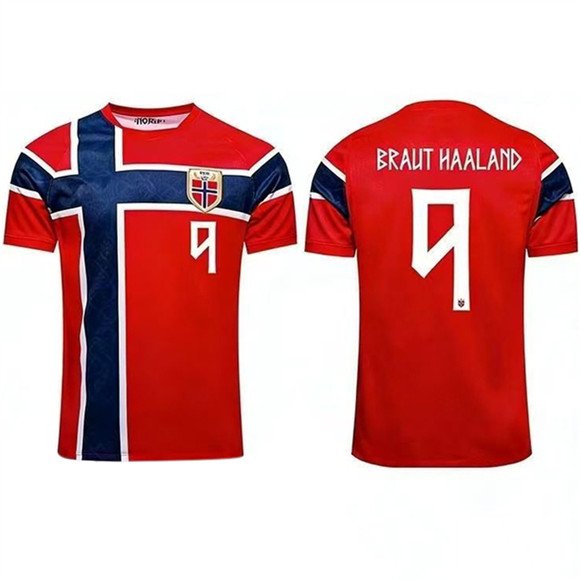 Men's Norway 9 Alexander Isak 2026 World Cup Red Home Soccer Jersey Suit Men's Norway 9 Alexander Isak 2026 World Cup Red Home Soccer Jersey Suit