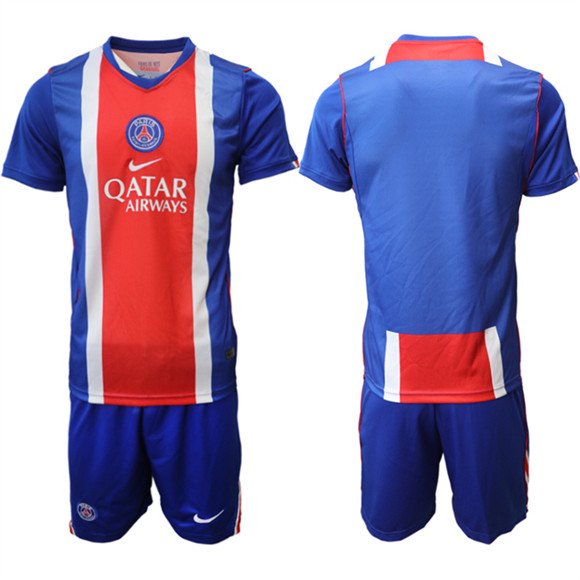 Men's Paris Saint Germain Custom 2026 Red White Soccer Jersey Suit Men's Paris Saint Germain Custom 2026 Red White Soccer Jersey Suit