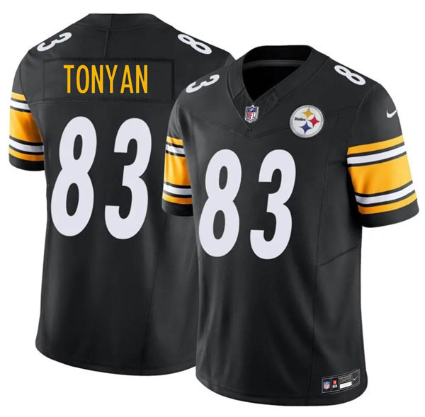 Men's Pittsburgh Steelers 83 Robert Tonyan Black 2026 F.U.S.E. Vapor Limited Football Stitched Jersey