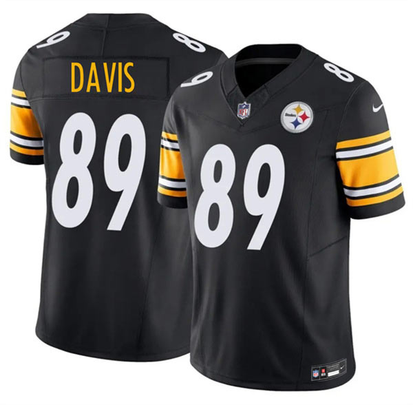 Men's Pittsburgh Steelers 89 Joaquin Davis Black 2026 F.U.S.E. Vapor Limited Football Stitched Jersey Men's Pittsburgh Steelers 89 Joaquin Davis Black 2026 F.U.S.E. Vapor Limited Football Stitched Jersey