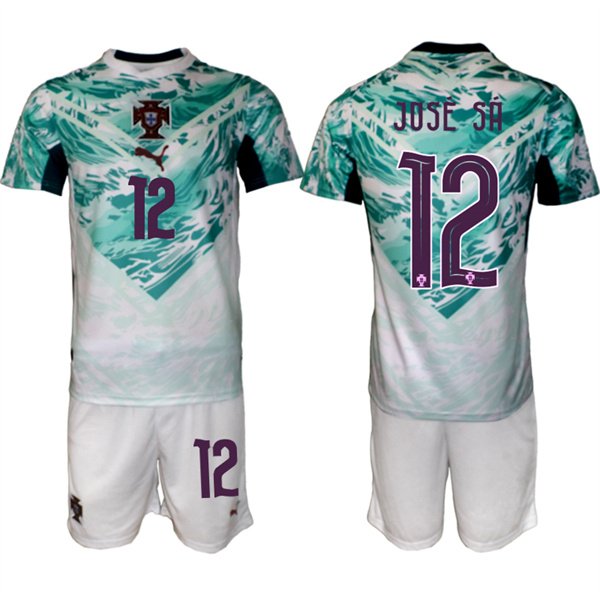 Men's Portugal Team 12 José Sá Green 2026 World Cup Away Soccer Jersey Suit Men's Portugal Team 12 José Sá Green 2026 World Cup Away Soccer Jersey Suit