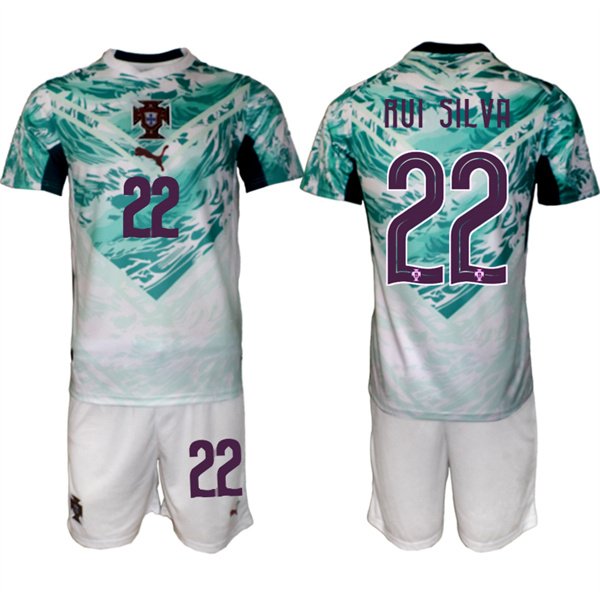 Men's Portugal Team 22 Rui Silva Green 2026 World Cup Away Soccer Jersey Suit Men's Portugal Team 22 Rui Silva Green 2026 World Cup Away Soccer Jersey Suit