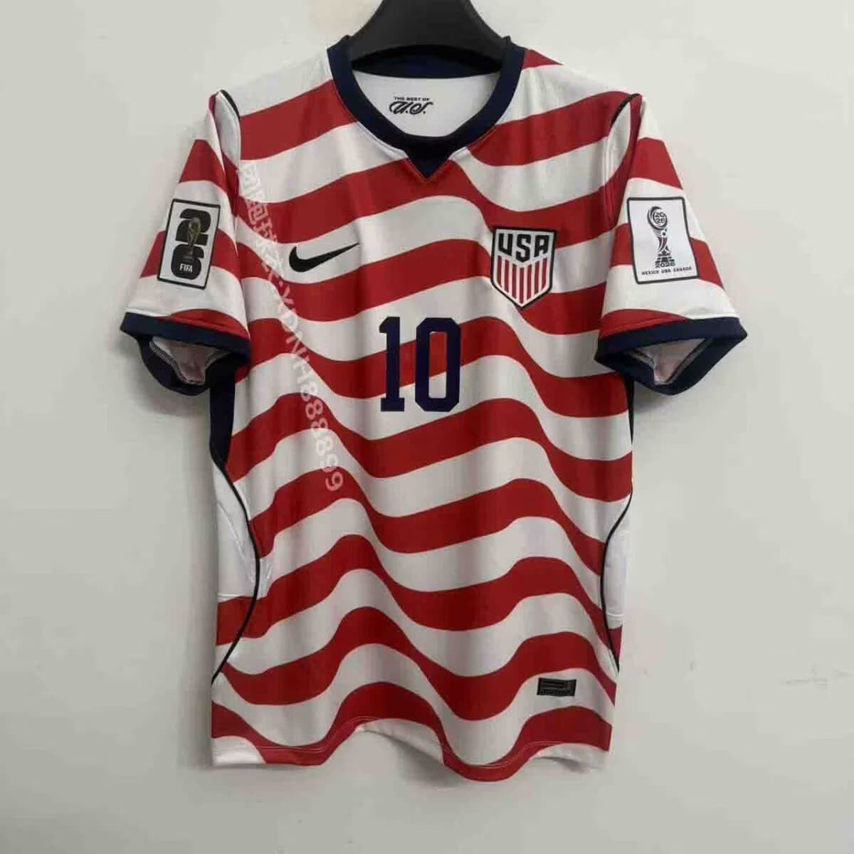 Men's United States 10 Christian Pulisic White Red 2026 Home Soccer Jersey