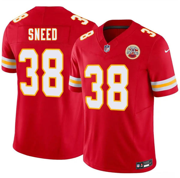 Men’s Kansas City Chiefs 38 L'Jarius Sneed Red 2026 F.U.S.E. Vapor Untouchable Limited Football Stitched Jersey Men’s Kansas City Chiefs 38 L'Jarius Sneed Red 2026 F.U.S.E. Vapor Untouchable Limited Football Stitched Jersey